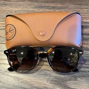 Authentic New Ray Ban Sunglasses- tortoise frame with brown gradient lens